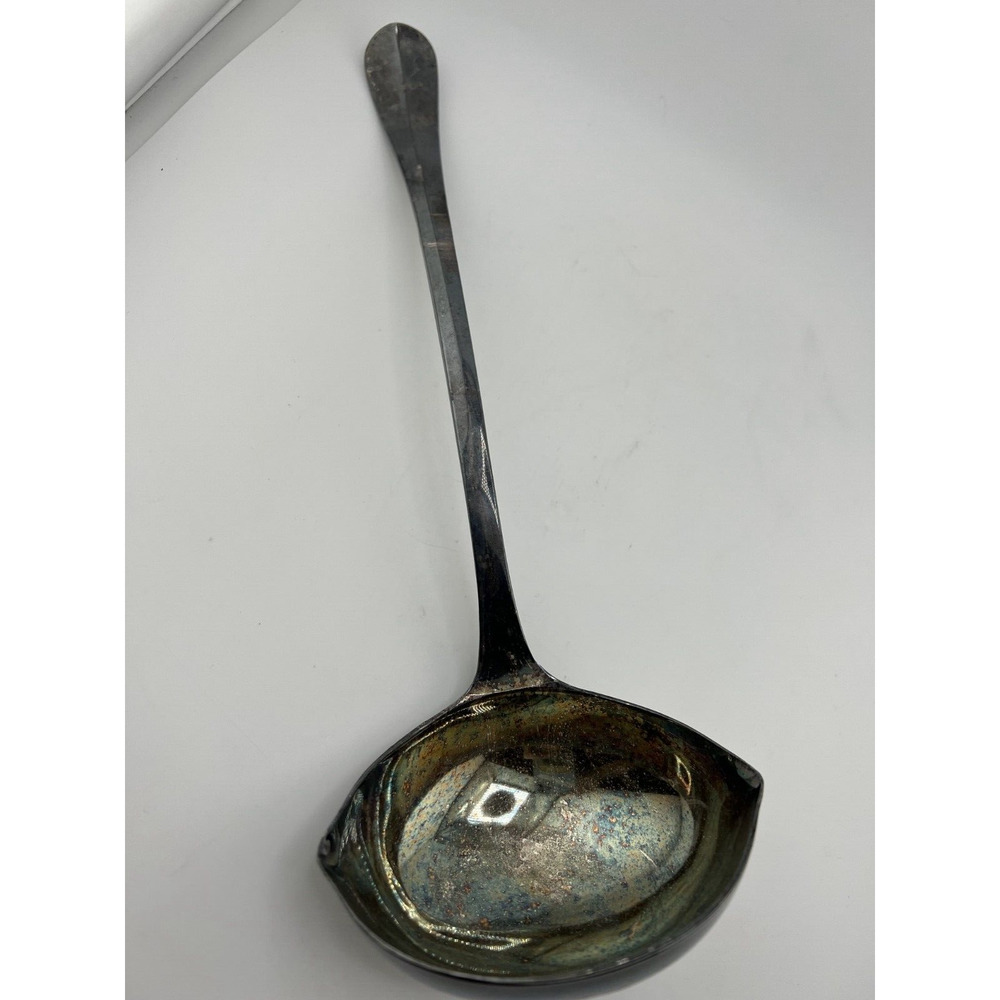 Rare Vintage Antique Collectible Silver-Plated Large Huge Ladle - Stunning Piece